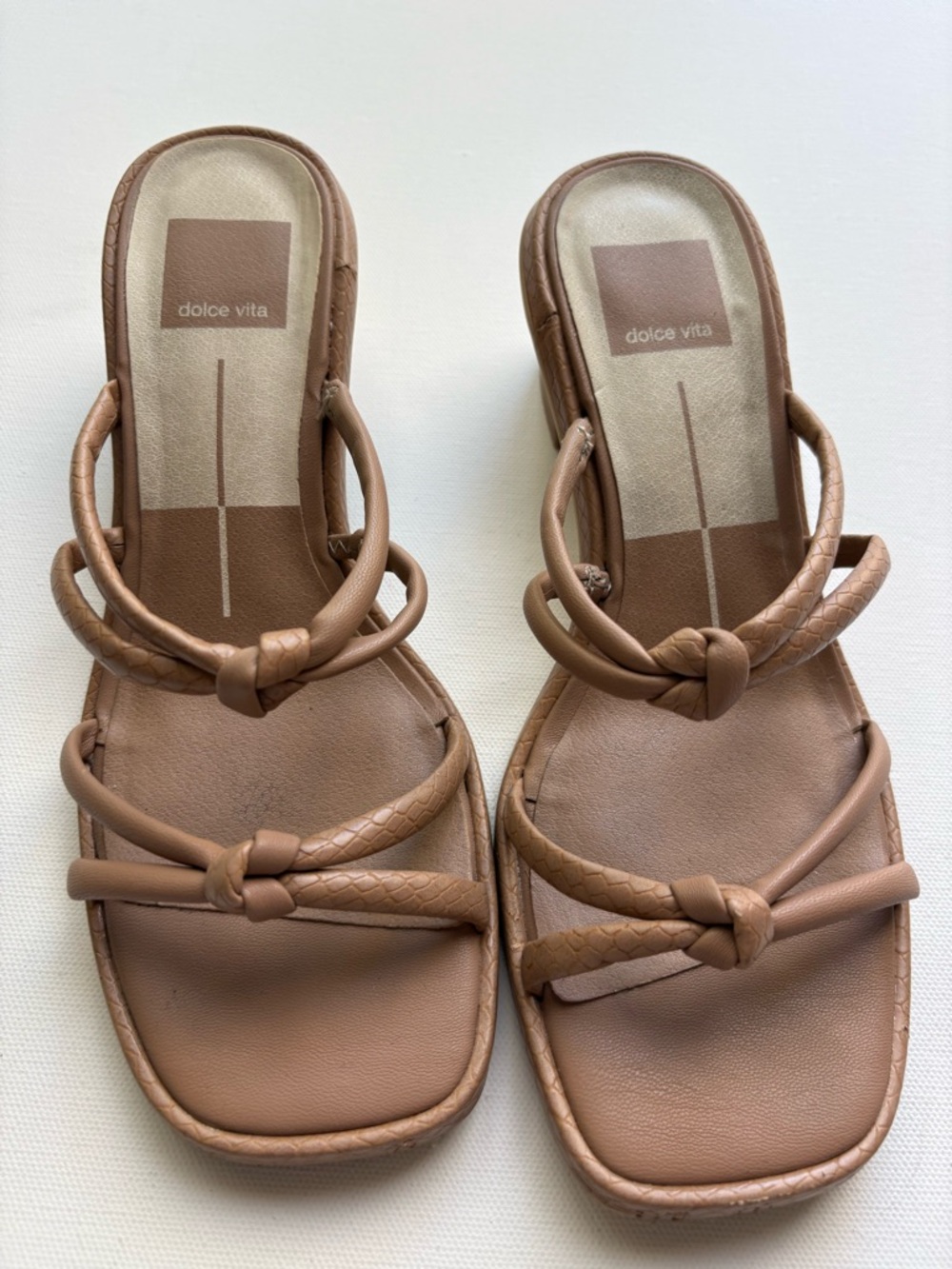 Dolce Vita Nude Strappy Sandals